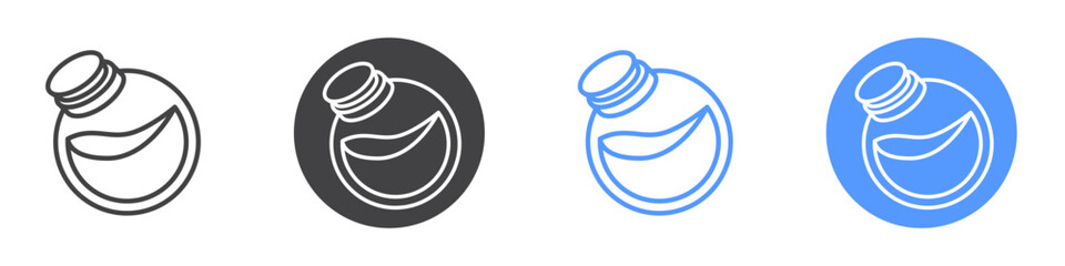 Chemicl bottle icon vector symbol outline sign