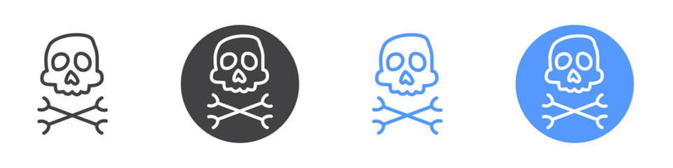 Danger icon vector symbol outline sign