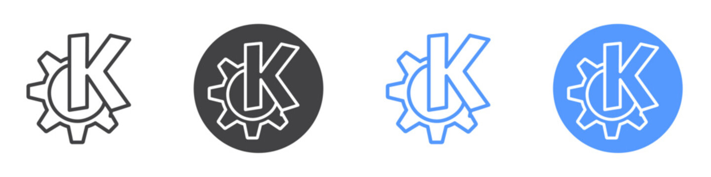 Kde connect icon vector symbol outline sign