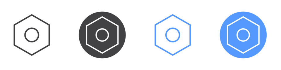 Settings icon vector symbol outline sign