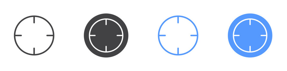 Target icon vector symbol outline sign