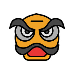 Nian Monster Icon Design
