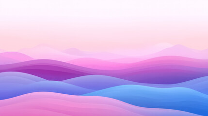 Colorful abstract waves in pink and blue hues