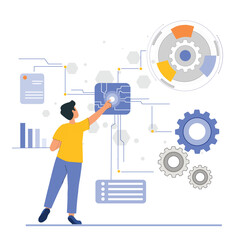 Innovative digital solution systems illustrated for advanced technological applications.