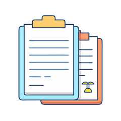 legal pads vector icon, office vector illustration - simple illustration of legal pads perfect for logos, and office-themed designs.