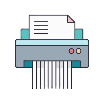recommend clip art: paper shredder vector icon, office vector illustration - simple illustration of paper shredder perfect for logos, and office-themed designs.