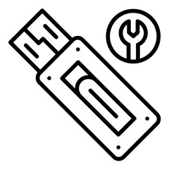 USB Flash Drive Repair Icon