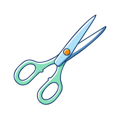 scissors vector icon, office vector illustration - simple illustration of scissors perfect for logos, and office-themed designs.