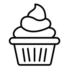 Ice Cream Cupcake Icon