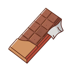 chocolate bar vector icon, foods vector illustration - simple illustration of chocolate bar perfect for logos, and foods-themed designs.