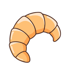 croissant vector icon, foods vector illustration - simple illustration of croissant perfect for logos, and foods-themed designs.