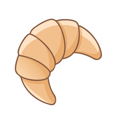 croissant vector icon, foods vector illustration - simple illustration of croissant perfect for logos, and foods-themed designs.