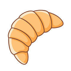 croissant vector icon, foods vector illustration - simple illustration of croissant perfect for logos, and foods-themed designs.