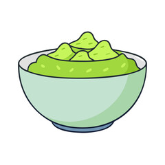 guacamole bowl vector icon, foods vector illustration - simple illustration of guacamole bowl perfect for logos, and foods-themed designs.