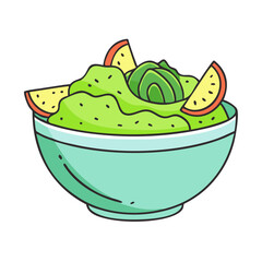 guacamole bowl vector icon, foods vector illustration - simple illustration of guacamole bowl perfect for logos, and foods-themed designs.