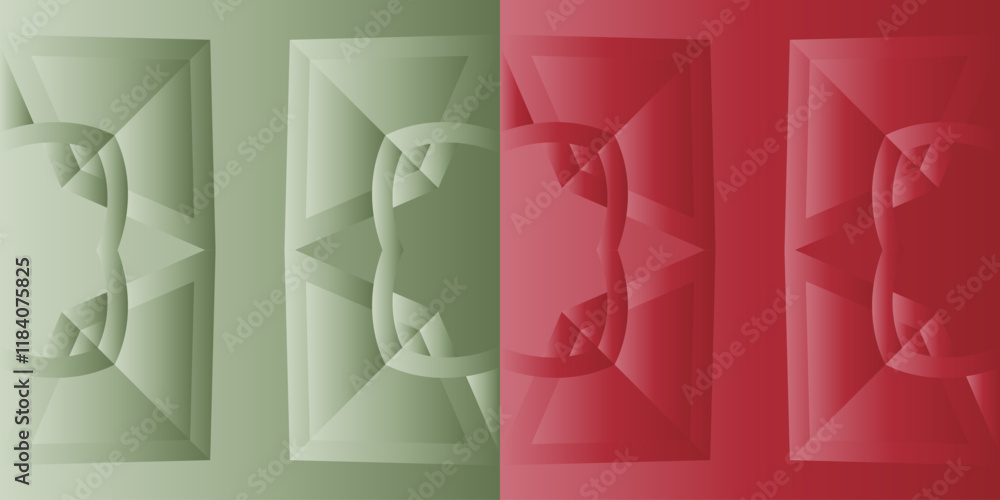 Fototapete Seamless pattern with geometric shape | New shape modern pattern background | Texture line pattern design with gradient color