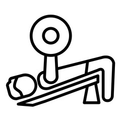 Decline Bench Press Icon