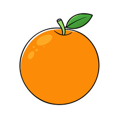 orange vector icon, foods vector illustration - simple illustration of orange perfect for logos, and foods-themed designs.