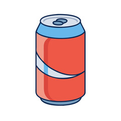 soda can vector icon, foods vector illustration - simple illustration of soda can perfect for logos, and foods-themed designs.