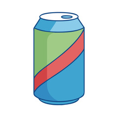 soda can vector icon, foods vector illustration - simple illustration of soda can perfect for logos, and foods-themed designs.