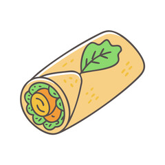 spring roll vector icon, foods vector illustration - simple illustration of spring roll perfect for logos, and foods-themed designs.