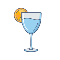 cocktail glass vector icon, drinks vector illustration - simple illustration of cocktail glass perfect for logos, and drinks-themed designs.