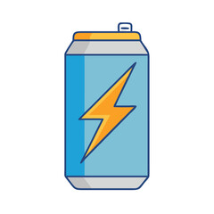 energy drink can vector icon, drinks vector illustration - simple illustration of energy drink can perfect for logos, and drinks-themed designs.