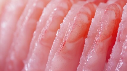 Fototapeta premium Close-up Macro Photography of Fresh Raw Shrimp