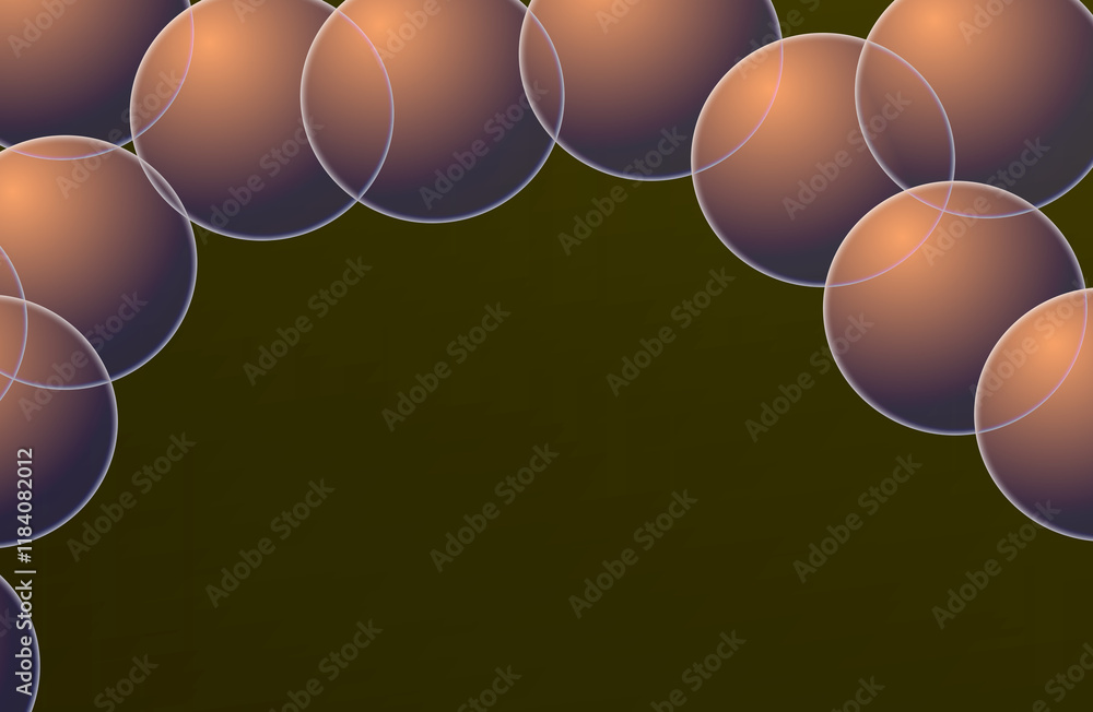Aufkleber abstract 3d rendering of geometric background sphere. multipurpose creative large scale website temp