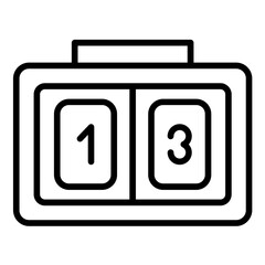 Fencing Scoreboard Icon