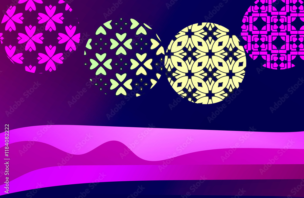 Poster 
Abstract vector background with seamless geometric pattern of simple shapes. Stylish vector texture