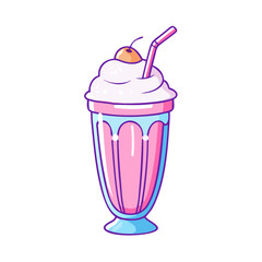 milkshake vector icon, drinks vector illustration - simple illustration of milkshake perfect for logos, and drinks-themed designs.