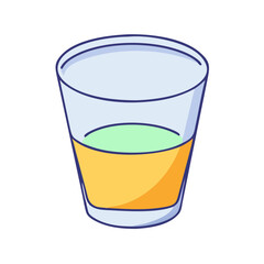shot glass vector icon, drinks vector illustration - simple illustration of shot glass perfect for logos, and drinks-themed designs.
