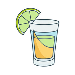tequila shot vector icon, drinks vector illustration - simple illustration of tequila shot perfect for logos, and drinks-themed designs.