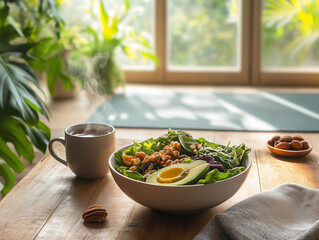 green tea in the kitchen