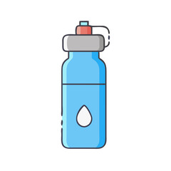 water bottle vector icon, drinks vector illustration - simple illustration of water bottle perfect for logos, and drinks-themed designs.