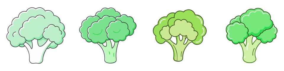 broccoli vector icon, vegetables vector illustration - simple illustration of broccoli perfect for logos, and vegetables-themed designs.
