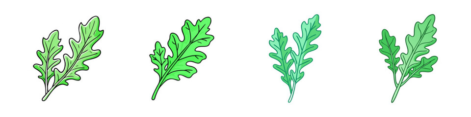 arugula vector icon, vegetables vector illustration - simple illustration of arugula perfect for logos, and vegetables-themed designs.