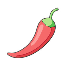 chili pepper vector icon, vegetables vector illustration - simple illustration of chili pepper perfect for logos, and vegetables-themed designs.