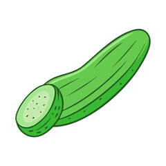 cucumber vector icon, vegetables vector illustration - simple illustration of cucumber perfect for logos, and vegetables-themed designs.
