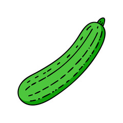 cucumber vector icon, vegetables vector illustration - simple illustration of cucumber perfect for logos, and vegetables-themed designs.