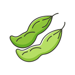 edamame vector icon, vegetables vector illustration - simple illustration of edamame perfect for logos, and vegetables-themed designs.