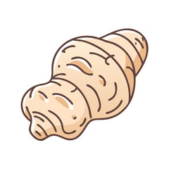 jerusalem artichoke vector icon, vegetables vector illustration - simple illustration of jerusalem artichoke perfect for logos, and vegetables-themed designs.