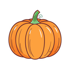 pumpkin vector icon, vegetables vector illustration - simple illustration of pumpkin perfect for logos, and vegetables-themed designs.