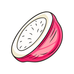 radish slice vector icon, vegetables vector illustration - simple illustration of radish slice perfect for logos, and vegetables-themed designs.