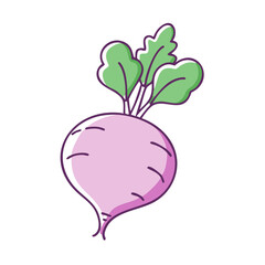 turnip vector icon, vegetables vector illustration - simple illustration of turnip perfect for logos, and vegetables-themed designs.
