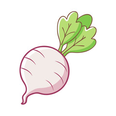 turnip vector icon, vegetables vector illustration - simple illustration of turnip perfect for logos, and vegetables-themed designs.