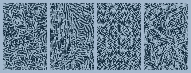 patterns background design pack collection featuring organic, abstract Turing style line patterns