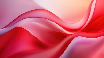 Obraz premium Abstract red flowing fabric, soft background, design element