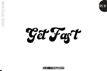 Get Fast Special Offer Template Design Banner Typography Text